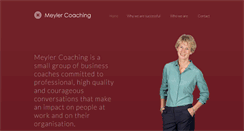 Desktop Screenshot of meylercoaching.co.uk